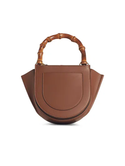 Wandler Brown Leather Hortensia Mini Bag