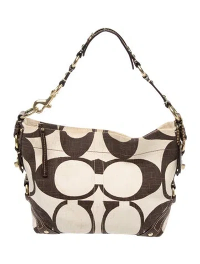 Pre-owned Wandler Canvas Shoulder Bag In Neutral