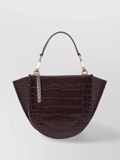 Wandler Crocodile Embossed Cross-body Bag