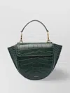 Wandler Womens Olive Croco Hortensia Mini Crocodile-effect Leather Shoulder Bag