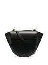 Wandler Curved Top Handle Bag In Black
