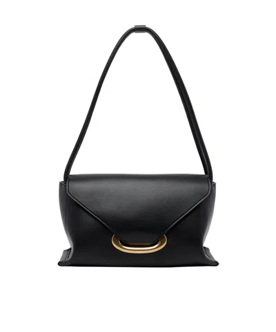 Wandler Veneto Curved Top Handle Tote Bag In Black
