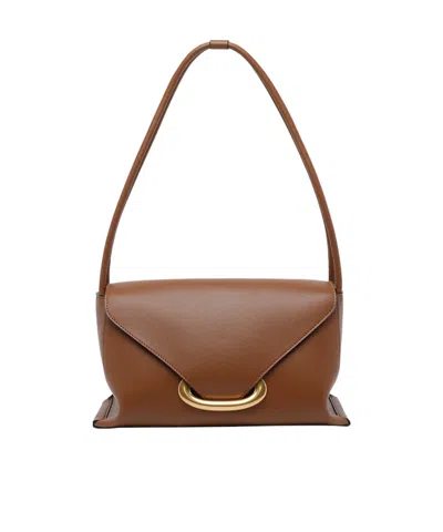 Wandler Flap-over Shoulder Bag In Brown