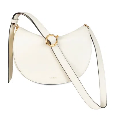 Wandler Flip Shoulder Bag In White