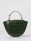 Wandler Womens Olive Croco Hortensia Mini Crocodile-effect Leather Shoulder Bag In Green