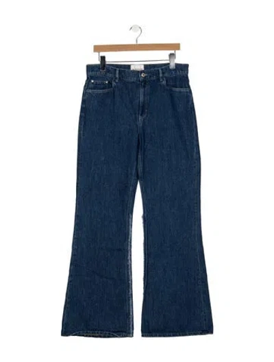 Pre-owned Wandler High-rise Flared Jeans In Blue