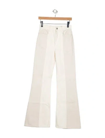 Pre-owned Wandler High-rise Flared Jeans W/ Tags In White