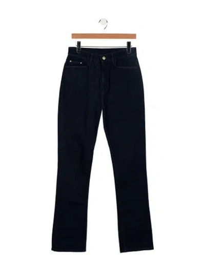 Pre-owned Wandler High-rise Straight Leg Jeans In Blue