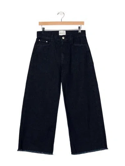 Pre-owned Wandler High-rise Wide Leg Jeans In Blue