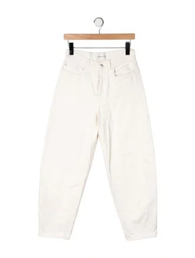 Pre-owned Wandler High-rise Wide Leg Jeans In Neutrals