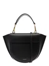 Wandler Womens Black Hortensia Mini Leather Top-handle Bag In Black