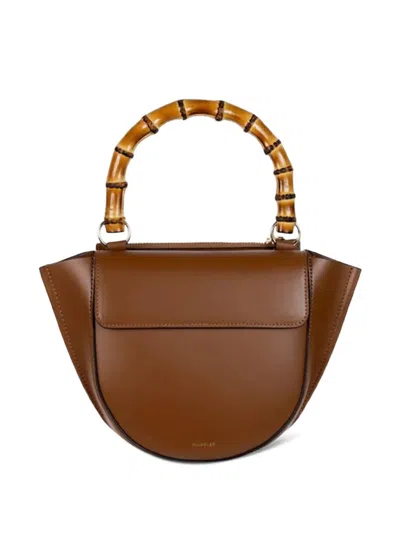 Wandler Hortensia Bamboo Handle Bag In Brown
