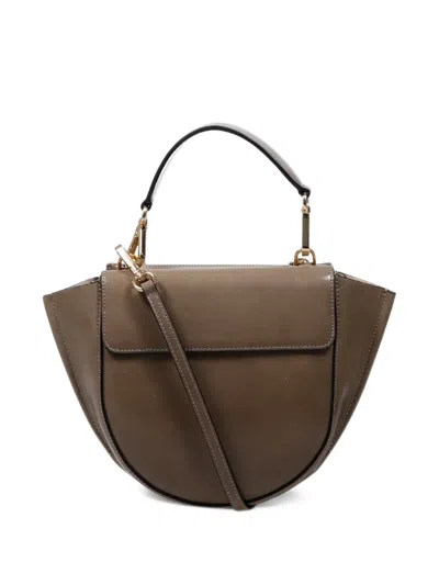Wandler Hortensia Leather Tote Bag In Brown