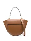 Wandler Shoulder Bag In Premium Calf Leather With Chic Design And Versatile Style In Beige
