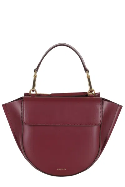 Wandler Hortensia Mini Bag In Burgundy