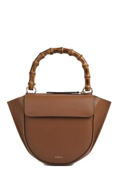Wandler Hortensia Mini Tote Bag In Brown
