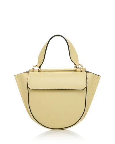 Wandler Hortensia Piccola Leather Mini Crossbody Bag In Yellow