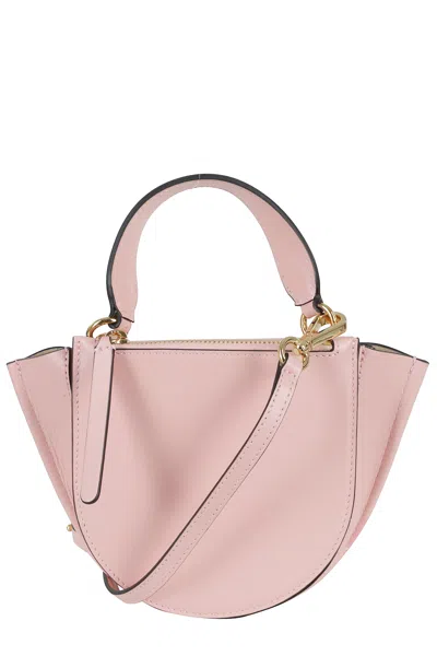 Wandler Hortensia Small Handbag With Structured Silhouette And Magnetic Snap Closure In Pink