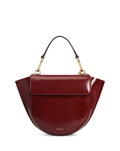 Wandler Hortensia Small Leather Crossbody Bag In Red