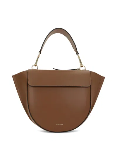 Wandler Hortensia Small Top-handle Bag In Brown