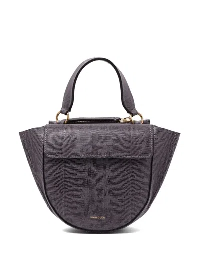 Wandler Hortensia Textured Shoulder Bag In Purple