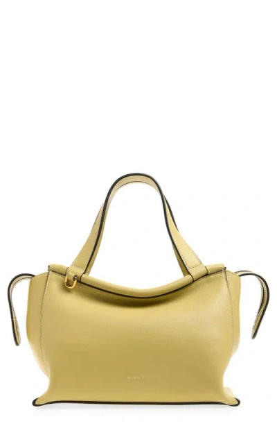 Wandler Ida Leather Top Handle Bag In Yellow