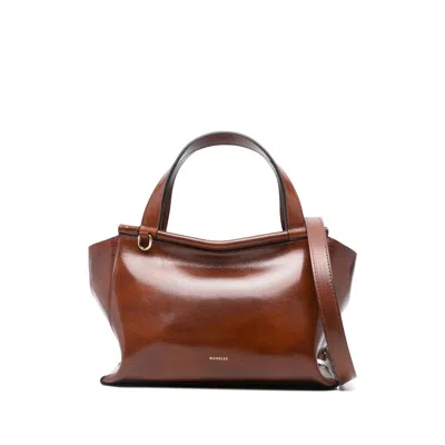 Wandler Ida Leather Tote Bag In Brown