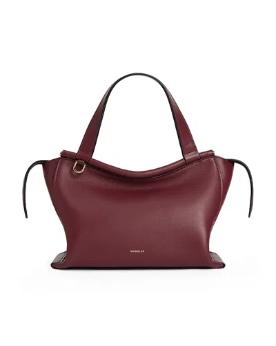 Wandler Ida Medium Crossbody Bag In Burgundy