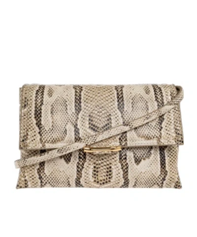 Wandler Mini Ida Trio Snake-effect Leather Crossbody In Animal Print