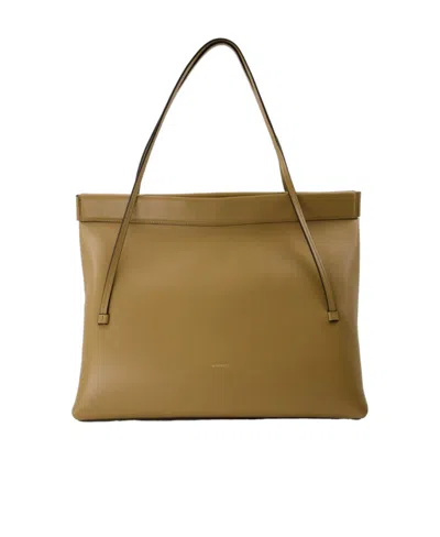 Wandler Joanna Leather Tote Bag In Brown