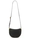 Wandler Curved Silhouette Black Leather Tote With Adjustable Strap