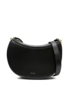 Wandler Adjustable Strap Curved Shape Shoulder Bag In Black