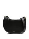Wandler Adjustable Strap Curved Shape Shoulder Bag In Black