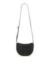 Wandler Curved Silhouette Black Leather Tote With Adjustable Strap In Black