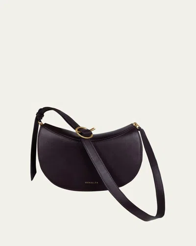 Wandler Kate Flap Leather Crossbody Bag In Purple