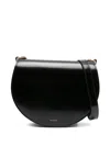 Wandler Kate Half-moon Satchel Bag In Black