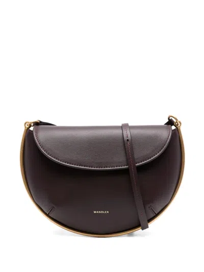Wandler Kate Mini Crossbody In Burgundy
