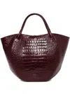 Wandler Large Crocodile-embossed Tote Bag In Red