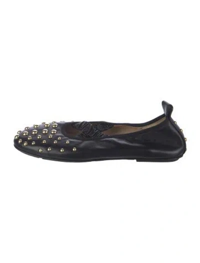 Pre-owned Wandler Leather Ballet Flats In Blue