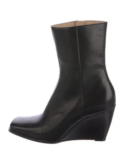 Pre-owned Wandler Leather Boots In Black