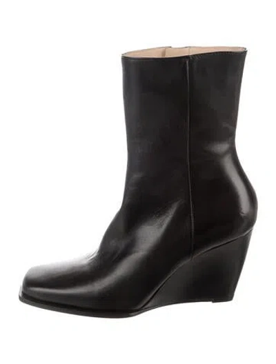 Pre-owned Wandler Leather Boots In Black