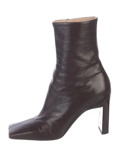 Pre-owned Wandler Leather Boots In Brown