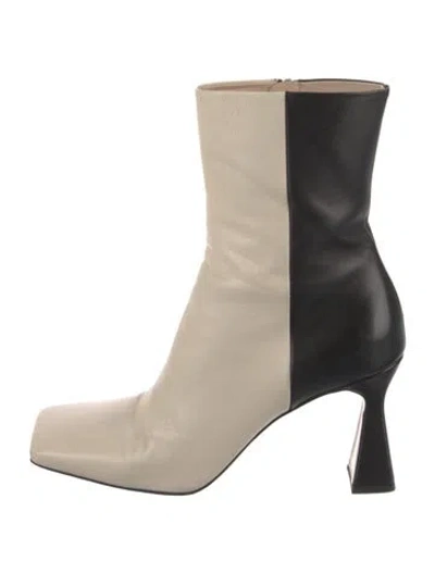 Pre-owned Wandler Leather Boots In Neutral