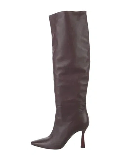 Pre-owned Wandler Leather Boots In Purple