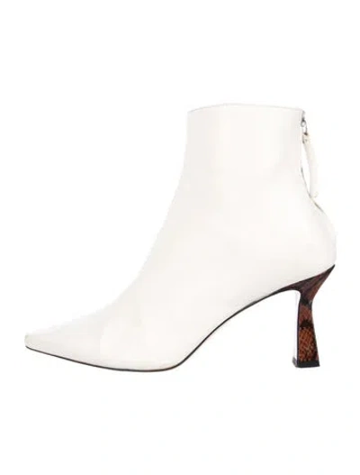 Pre-owned Wandler Leather Boots In White