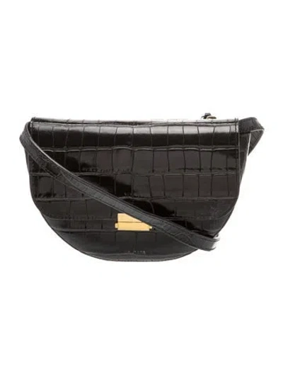 Pre-owned Wandler Leather Crossbody Bag In Black
