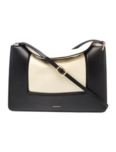 Pre-owned Wandler Leather Crossbody Bag In Black