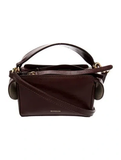 Pre-owned Wandler Leather Crossbody Bag In Brown