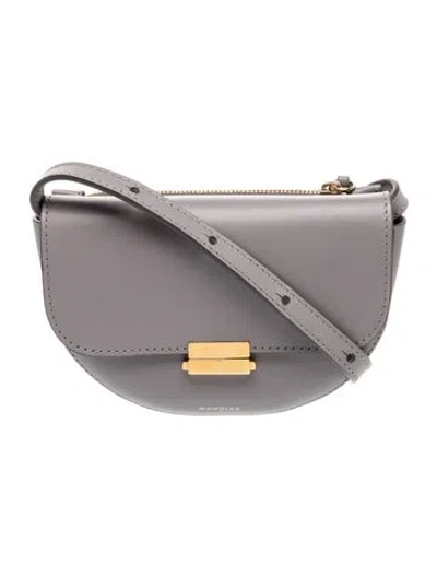 Pre-owned Wandler Leather Crossbody Bag In Grey