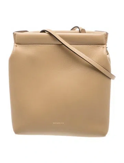 Pre-owned Wandler Leather Crossbody Bag In Neutral